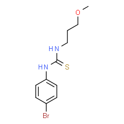 ChemSpider 2D Image | 1-(4-Bromophenyl)-3-(3-methoxypropyl)thiourea | C11H15BrN2OS