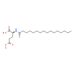 ChemSpider 2D Image | (2S)-5-Methoxy-5-oxo-2-(palmitoylamino)pentanoic acid | C22H41NO5