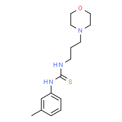ChemSpider 2D Image | 1-(3-Methylphenyl)-3-[3-(4-morpholinyl)propyl]thiourea | C15H23N3OS