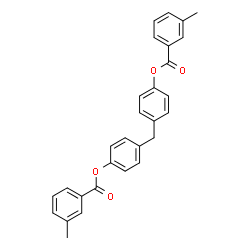 ChemSpider 2D Image | Methylenedi-4,1-phenylene bis(3-methylbenzoate) | C29H24O4