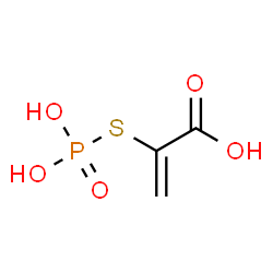 ChemSpider 2D Image | 2-(Phosphonosulfanyl)acrylic acid | C3H5O5PS