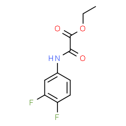ChemSpider 2D Image | Ethyl [(3,4-difluorophenyl)amino](oxo)acetate | C10H9F2NO3