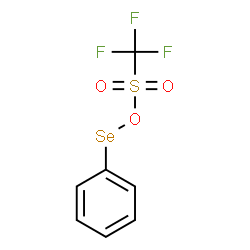 ChemSpider 2D Image | ({[(Trifluoromethyl)sulfonyl]oxy}selanyl)benzene | C7H5F3O3SSe