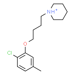 ChemSpider 2D Image | 1-[4-(2-Chloro-5-methylphenoxy)butyl]piperidinium | C16H25ClNO