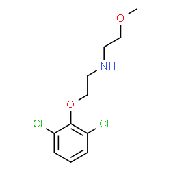 ChemSpider 2D Image | 2-(2,6-Dichlorophenoxy)-N-(2-methoxyethyl)ethanamine | C11H15Cl2NO2
