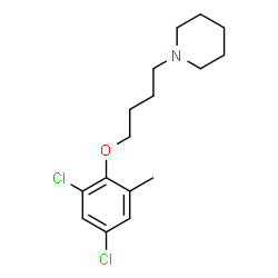 ChemSpider 2D Image | 1-[4-(2,4-Dichloro-6-methylphenoxy)butyl]piperidine | C16H23Cl2NO