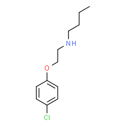ChemSpider 2D Image | BUTYL[2-(4-CHLOROPHENOXY)ETHYL]AMINE | C12H18ClNO