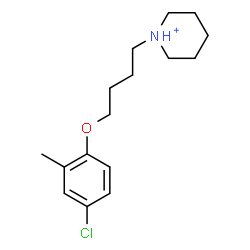 ChemSpider 2D Image | 1-[4-(4-Chloro-2-methylphenoxy)butyl]piperidinium | C16H25ClNO