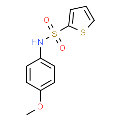 ChemSpider 2D Image | N-(4-Methoxyphenyl)-2-thiophenesulfonamide | C11H11NO3S2