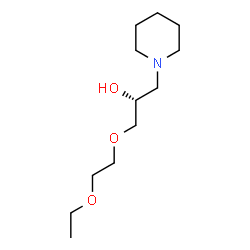 ChemSpider 2D Image | (2R)-1-(2-Ethoxyethoxy)-3-(1-piperidinyl)-2-propanol | C12H25NO3