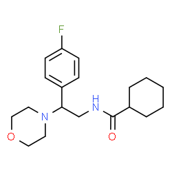 ChemSpider 2D Image | N-[2-(4-Fluorophenyl)-2-(4-morpholinyl)ethyl]cyclohexanecarboxamide | C19H27FN2O2