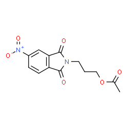 ChemSpider 2D Image | 3-(5-Nitro-1,3-dioxo-1,3-dihydro-2H-isoindol-2-yl)propyl acetate | C13H12N2O6