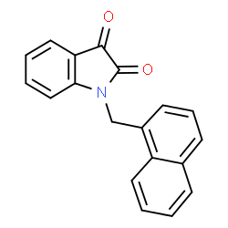 ChemSpider 2D Image | 1-(1-Naphthylmethyl)-1H-indole-2,3-dione | C19H13NO2