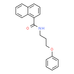 ChemSpider 2D Image | N-(3-Phenoxypropyl)-1-naphthamide | C20H19NO2