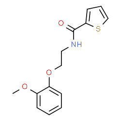 ChemSpider 2D Image | N-[2-(2-Methoxyphenoxy)ethyl]-2-thiophenecarboxamide | C14H15NO3S