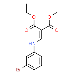 ChemSpider 2D Image | Diethyl {[(3-bromophenyl)amino]methylene}malonate | C14H16BrNO4