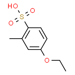 ChemSpider 2D Image | 4-Ethoxy-2-methylbenzenesulfonic acid | C9H12O4S