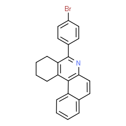 ChemSpider 2D Image | 5-(4-Bromophenyl)-1,2,3,4-tetrahydrobenzo[a]phenanthridine | C23H18BrN