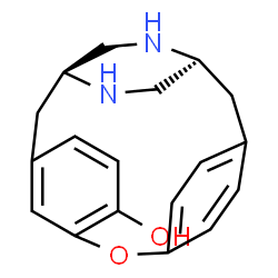 ChemSpider 2D Image | (3S,6S)-13-Oxa-4,20-diazatetracyclo[12.2.2.2~3,6~.1~8,12~]henicosa-1(16),8(19),9,11,14,17-hexaen-11-ol | C18H20N2O2