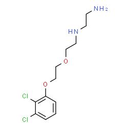 ChemSpider 2D Image | N-{2-[2-(2,3-Dichlorophenoxy)ethoxy]ethyl}-1,2-ethanediamine | C12H18Cl2N2O2
