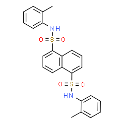 ChemSpider 2D Image | N,N'-Bis(2-methylphenyl)-1,5-naphthalenedisulfonamide | C24H22N2O4S2