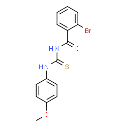 ChemSpider 2D Image | 2-Bromo-N-[(4-methoxyphenyl)carbamothioyl]benzamide | C15H13BrN2O2S