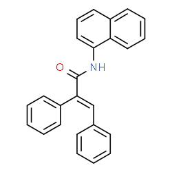 ChemSpider 2D Image | (2E)-N-(1-Naphthyl)-2,3-diphenylacrylamide | C25H19NO