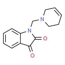 ChemSpider 2D Image | 1-(3,6-Dihydro-1(2H)-pyridinylmethyl)-1H-indole-2,3-dione | C14H14N2O2