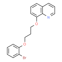 ChemSpider 2D Image | 8-[3-(2-Bromophenoxy)propoxy]quinoline | C18H16BrNO2