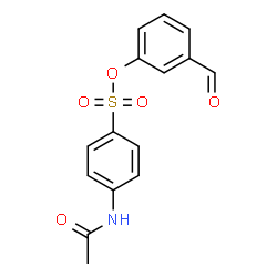 ChemSpider 2D Image | 3-Formylphenyl 4-acetamidobenzenesulfonate | C15H13NO5S