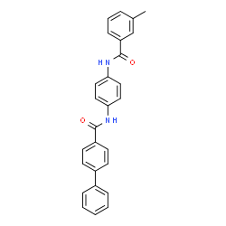 ChemSpider 2D Image | N-{4-[(3-Methylbenzoyl)amino]phenyl}-4-biphenylcarboxamide | C27H22N2O2