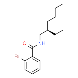 ChemSpider 2D Image | 2-Bromo-N-[(2R)-2-ethylhexyl]benzamide | C15H22BrNO