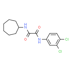 ChemSpider 2D Image | N-Cycloheptyl-N'-(3,4-dichlorophenyl)ethanediamide | C15H18Cl2N2O2
