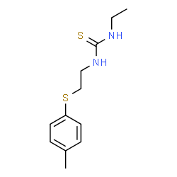 ChemSpider 2D Image | 1-Ethyl-3-{2-[(4-methylphenyl)sulfanyl]ethyl}thiourea | C12H18N2S2