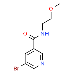 ChemSpider 2D Image | 5-Bromo-N-(2-methoxyethyl)nicotinamide | C9H11BrN2O2