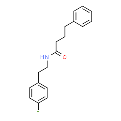 ChemSpider 2D Image | N-[2-(4-Fluorophenyl)ethyl]-4-phenylbutanamide | C18H20FNO