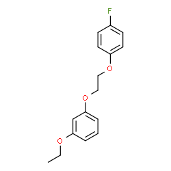 ChemSpider 2D Image | 1-Ethoxy-3-[2-(4-fluorophenoxy)ethoxy]benzene | C16H17FO3