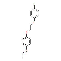ChemSpider 2D Image | 1-Ethoxy-4-[2-(4-fluorophenoxy)ethoxy]benzene | C16H17FO3