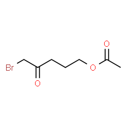ChemSpider 2D Image | 5-Bromo-4-oxopentyl acetate | C7H11BrO3