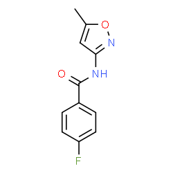 ChemSpider 2D Image | 4-Fluoro-N-(5-methyl-1,2-oxazol-3-yl)benzamide | C11H9FN2O2