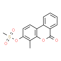 ChemSpider 2D Image | 4-Methyl-6-oxo-6H-benzo[c]chromen-3-yl methanesulfonate | C15H12O5S