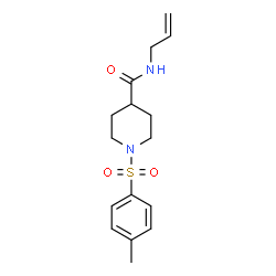 ChemSpider 2D Image | N-Allyl-1-[(4-methylphenyl)sulfonyl]-4-piperidinecarboxamide | C16H22N2O3S