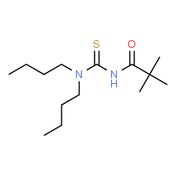 ChemSpider 2D Image | N-(Dibutylcarbamothioyl)-2,2-dimethylpropanamide | C14H28N2OS
