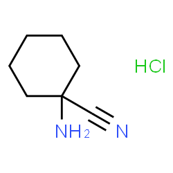 ChemSpider 2D Image | 1-aminocyclohexanecarbonitrile hydrochloride | C7H13ClN2