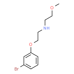 ChemSpider 2D Image | 2-(3-Bromophenoxy)-N-(2-methoxyethyl)ethanamine | C11H16BrNO2