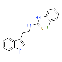 ChemSpider 2D Image | 1-(2-Fluorophenyl)-3-[2-(1H-indol-3-yl)ethyl]thiourea | C17H16FN3S