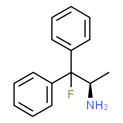 ChemSpider 2D Image | (2R)-1-Fluoro-1,1-diphenyl-2-propanamine | C15H16FN