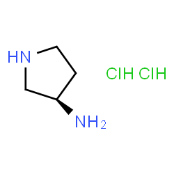 ChemSpider 2D Image | (R)-3-aminopyrrolidine 2HCl | C4H12Cl2N2