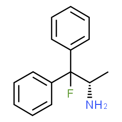 ChemSpider 2D Image | (2S)-1-Fluoro-1,1-diphenyl-2-propanamine | C15H16FN