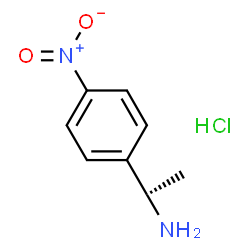ChemSpider 2D Image | (R)-1-(4-nitrophenyl)ethanamine hydrochloride | C8H11ClN2O2